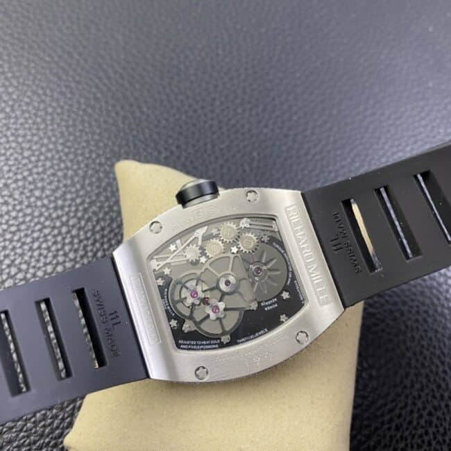 top-tier watch Richard tourbillonRM001top-tier Moissanite machine full diamond mechanical men's watch movement picture