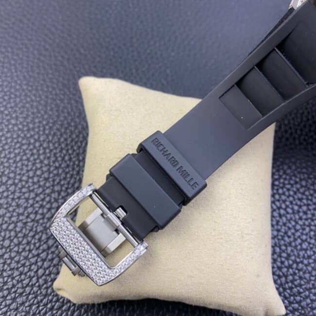 top-tier watch Richard tourbillonRM001 top-tier Moissanite machine full diamond mechanical men's watch clasp picture