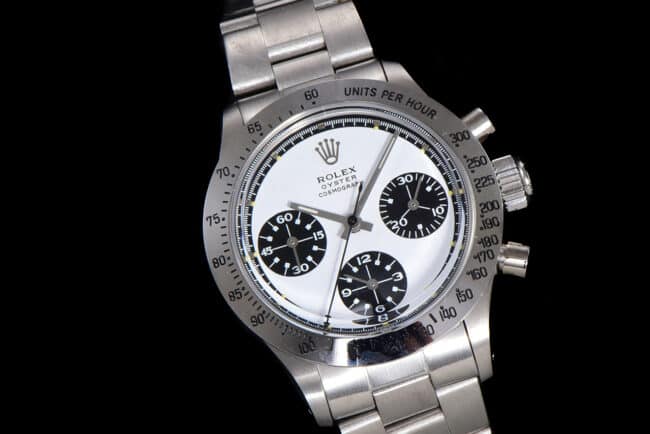 top-tier watch Rolex manual chronographmovement retro fashion series white dial men's watch front view