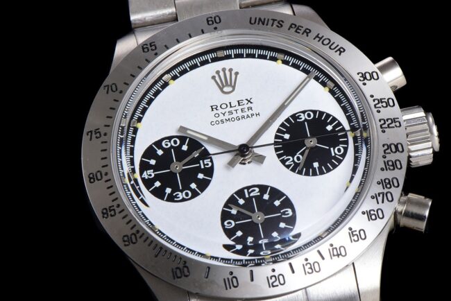 top-tier watch Rolex manual chronographmovement retro fashion series white dial men's watch front view