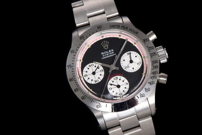 top-tier watch Rolex manual chronographmovement retro series black dial men's watch front view