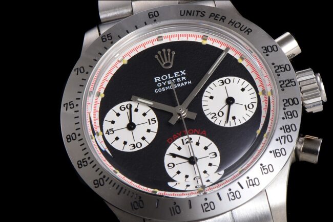 top-tier watch Rolex manual chronographmovement retro series black dial men's watch front view