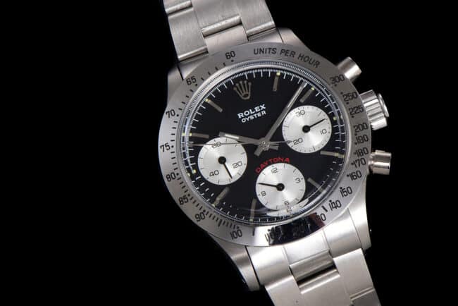 top-tier watch Rolex retro series black dial men's watch manual chronographmovement front view