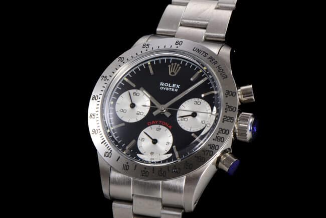 top-tier watch Rolex retro series black dial men's watch manual chronographmovement front view