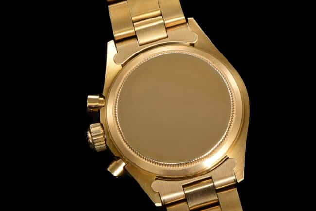 top-tier watch Rolex manual chronograph movement retro series 18K gold black dial men's watch movement picture