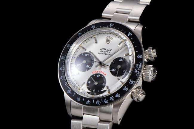 top-tier watch Rolex manual chronograph movement white dial men's retro series watch front view