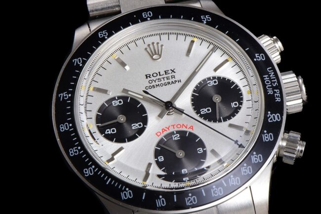 top-tier watch Rolex manual chronographmovementwhite dial men's retro series watch detail shots