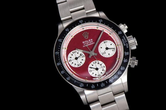 top-tier watch Rolex retro series red plate men's watch manual chronographmovement front view