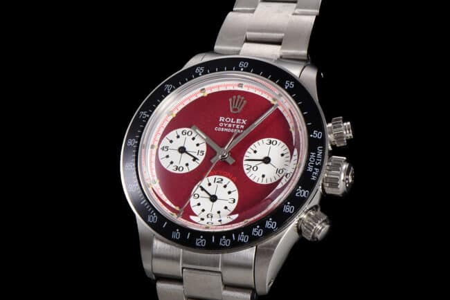 top-tier watch Rolex retro series red plate men's watch manual chronographmovement front view