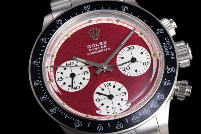 top-tier watch Rolex retro series red plate men's watch manual chronographmovement front view