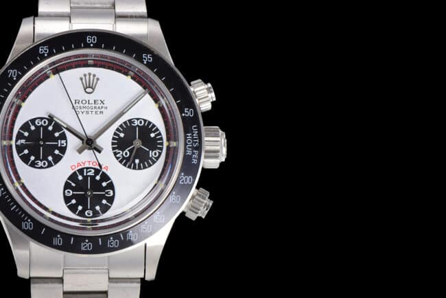 top-tier watch Rolex white dial men's retro series manual chronograph movement watch detail shots