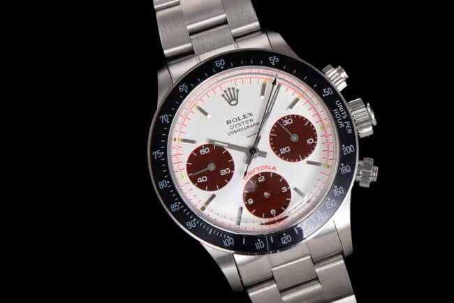top-tier watch Rolex retro manual chronograph movement series white dial men's watch front view