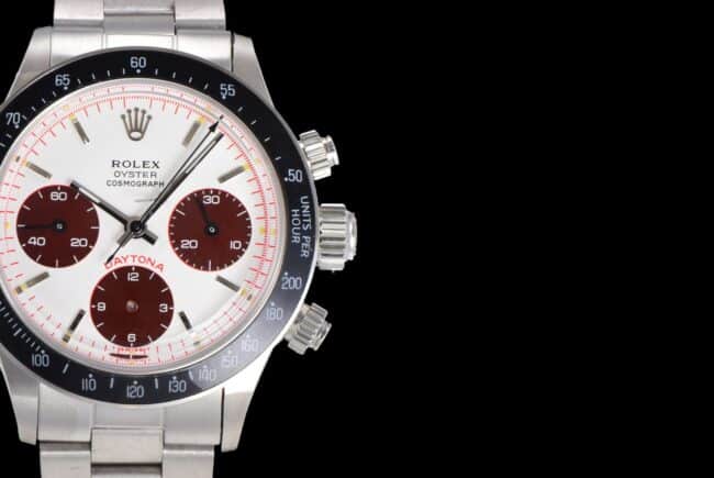 top-tier watch Rolex retro manual chronograph movement series white dial men's watch detail shots