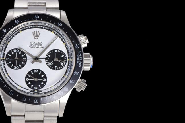 top-tier watch Rolex white dial men's retro series manual chronograph movement watch detail shots