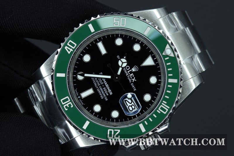 Rolextop-tier watch VS FactoryStarbucks Submariner new model 41 diameter 3235movement front view
