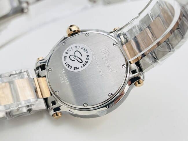 YF factory top-tier watch Chopard HAPPYDIAMONDS series indirect rose gold with diamond ladies watch movement picture
