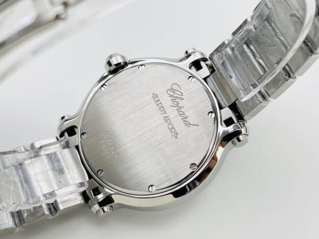 YF factory top-tier watch ChopardHAPPY DIAMONDS series white steel bracelet diamond ladies watch movement picture