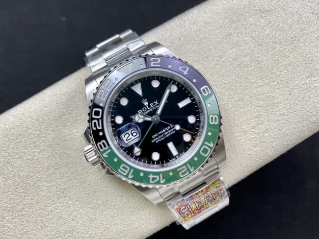 Factory C top-tier replicaRolexGMT-MasterGMT Sprite ring men's mechanical watch front view