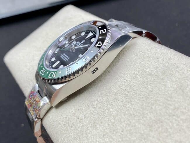 C factory top-tier replicaRolexGMT-MasterGMT Sprite circle men's mechanical watch side view