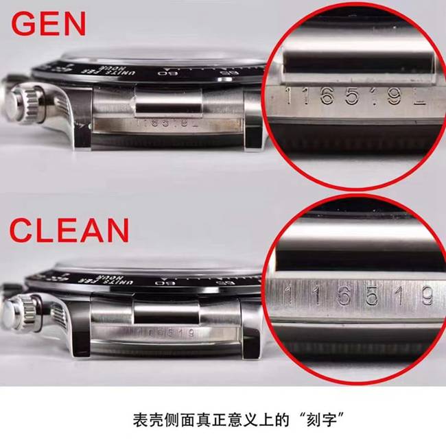 C Factory Gray Daytona Real vs. Fake Comparison Review Rolex Top Watch Side-by-Side Comparison