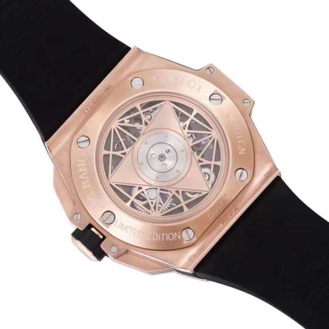 Top Hublot blue dial watch New II Tattoo II generation movement diagram