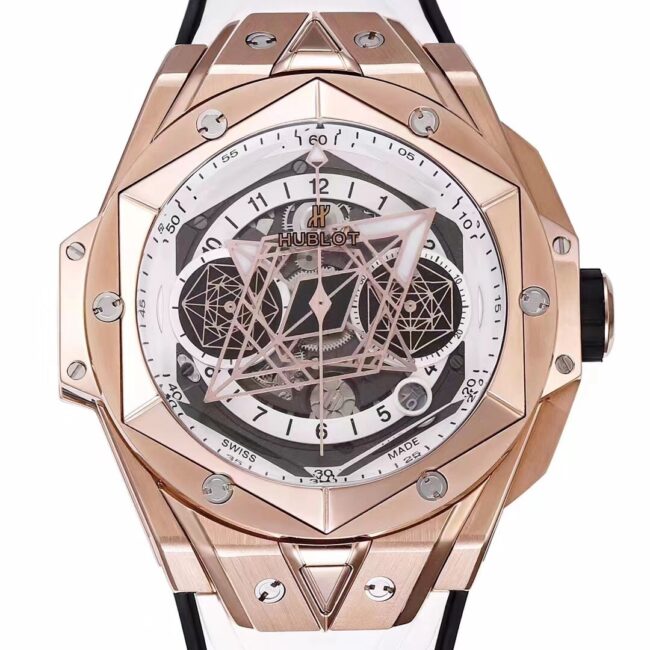 top-tiersuper cloneBBF white steel extreme HUBLOTHublot watch new II tattoo second generation watch front view