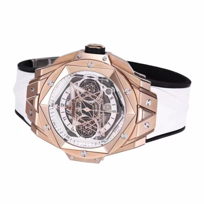 top-tiersuper cloneBBF white steel extreme HUBLOTHublot watch new II tattoo second generation watch front view