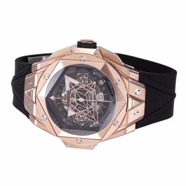 Big factory high-quality replicablack dialBBF extreme replicaHublot watch new tattoo second generation watch Hublot's most popular model front view