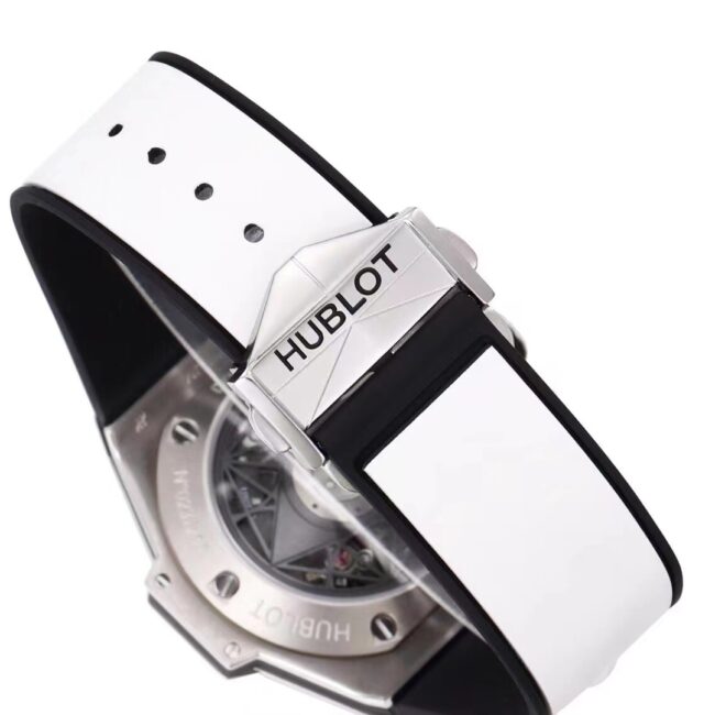 top-tiersuper cloneBBFHublot watch brand new Hublot most popular white steel model clasp picture
