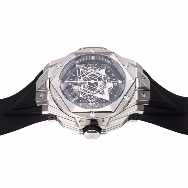 Big factory high-quality replicaBBF extreme replicaHublot watch black dial Hublot's most popular brand new tattoo second generation watch side view