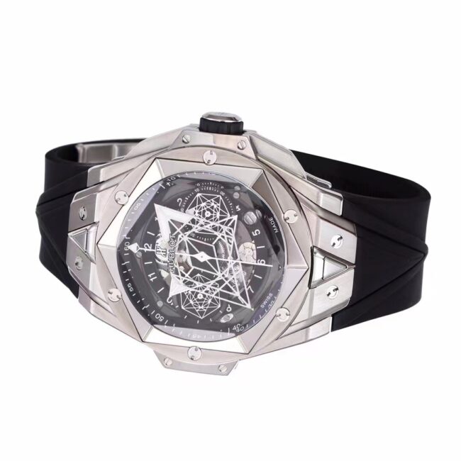 Big factory high-quality replicaBBF extreme replicaHublot watch black dial Hublot's most popular brand new tattoo second generation watch side view
