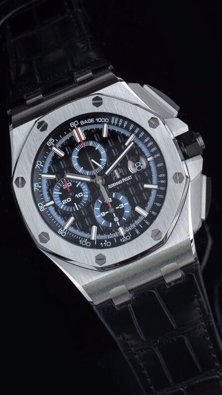 top-tier replicaAPF gray plate Audemars PiguetRoyal Oak offshore 26400 watch top-end watch front view