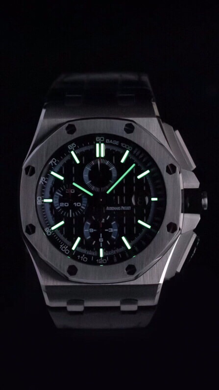 top-tier replicaAPF gray plate Audemars PiguetRoyal Oak offshore 26400 watch top-end lume picture