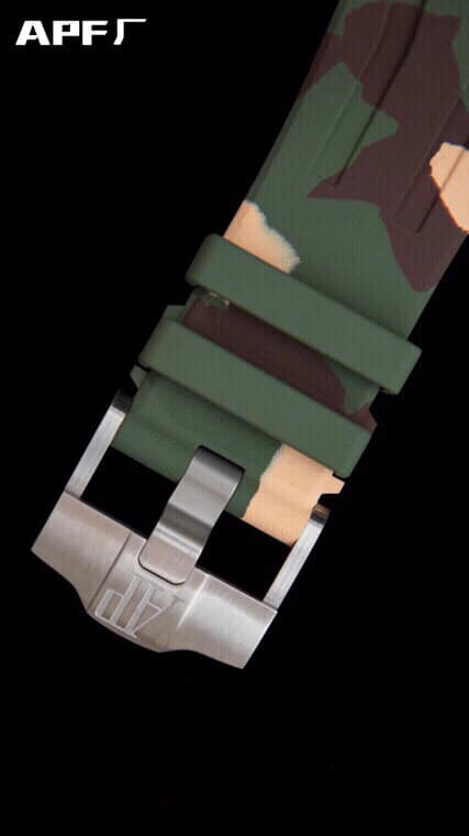 top-tiersuper cloneAPFgreen dialAudemars PiguetRoyal Oak offshore 26400 watch top-tier clasp picture