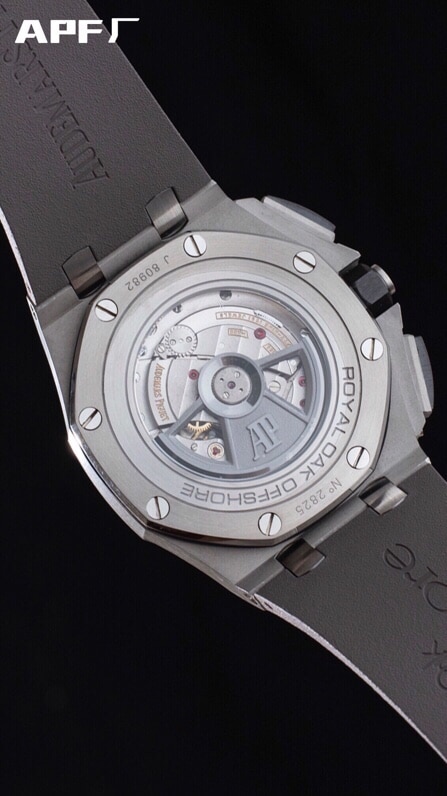 top-tier replicaAPF gray plate Audemars PiguetRoyal Oak offshore 26400 breaks the OEM blockade technical watch movement picture