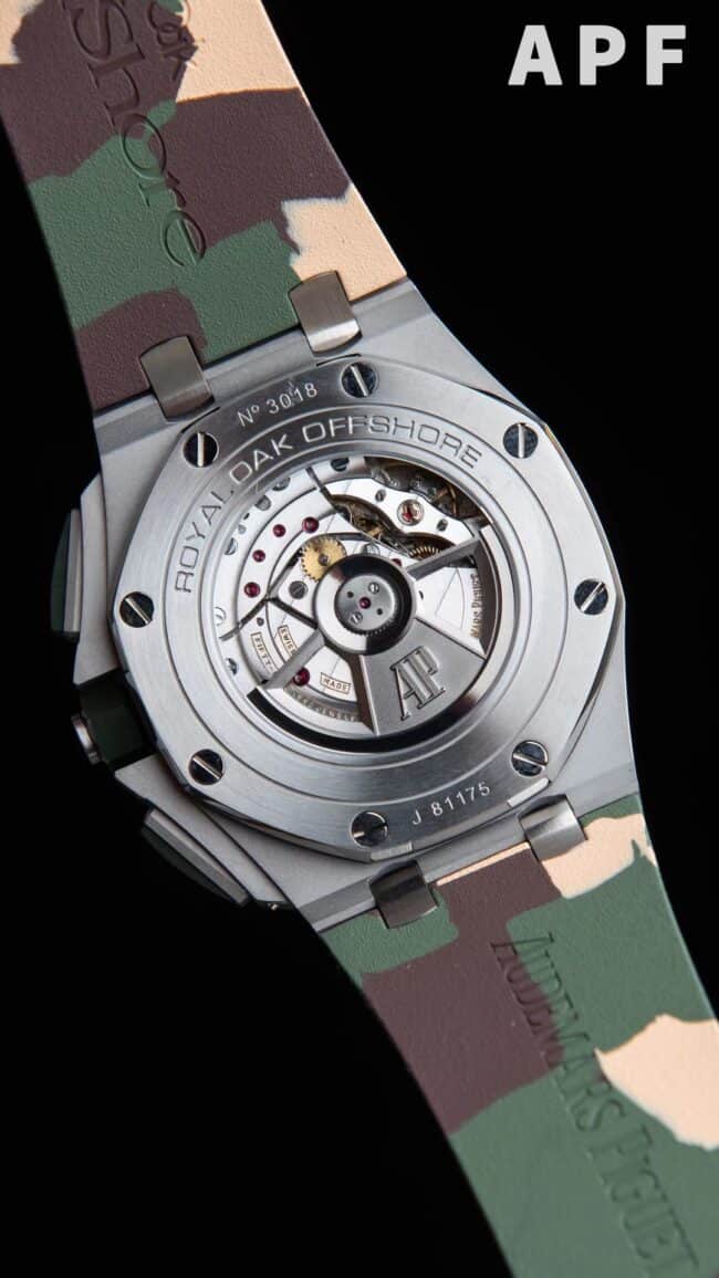 Big factory high-quality replicaAPFAudemars PiguetRoyal Oakgreen dial put an end to fake offshore 26400 watch movement picture