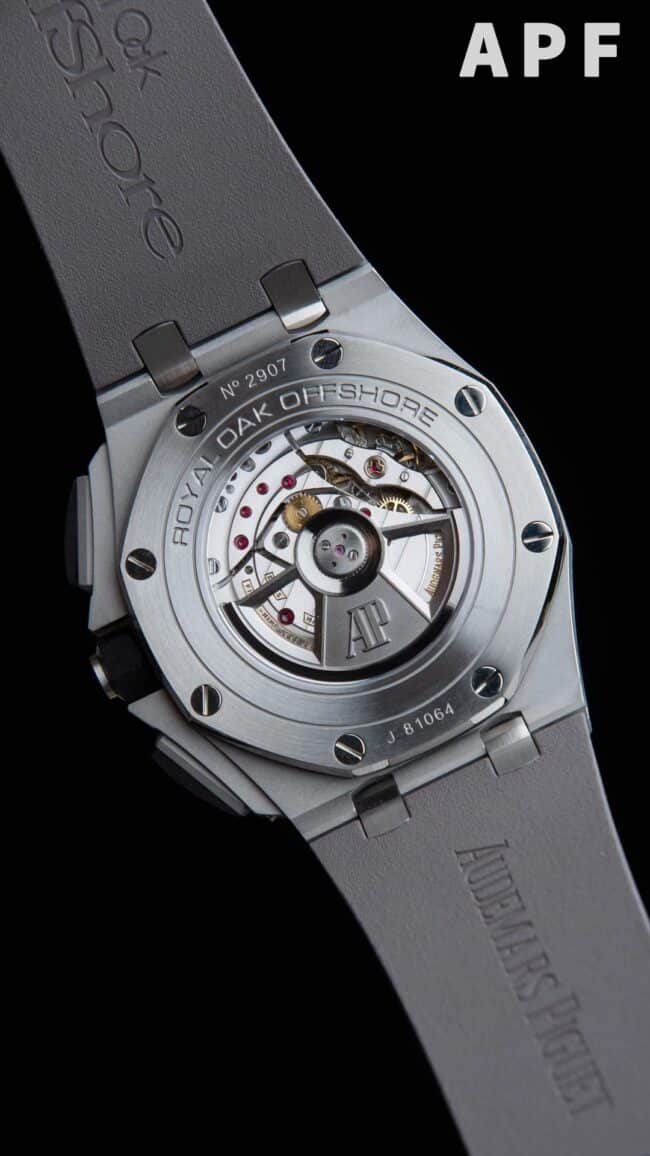 top-tier replicaAPFAudemars PiguetRoyal Oak offshore gray plate 26400 watch breaks OEM blockade technology movement chart