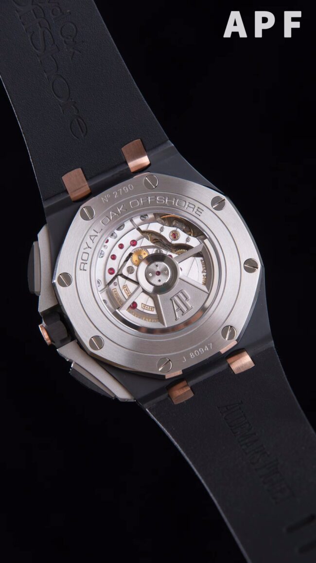 top-tier replicaAPFAudemars PiguetRoyal Oak offshore 26400ceramicchronograph gray dial watch movement picture