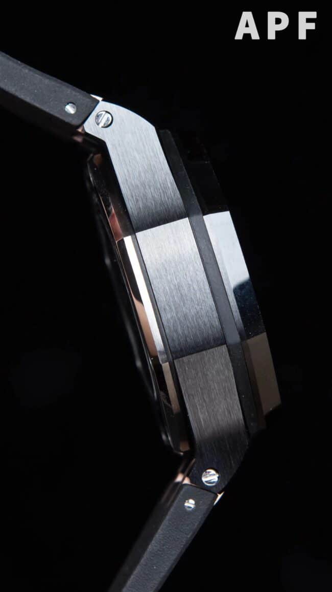 The high-quality APF black dial Audemars Piguet Royal Oak gray dial offshore 26400 watch from a major manufacturer is the ultimate watch to eliminate false side views at a glance.