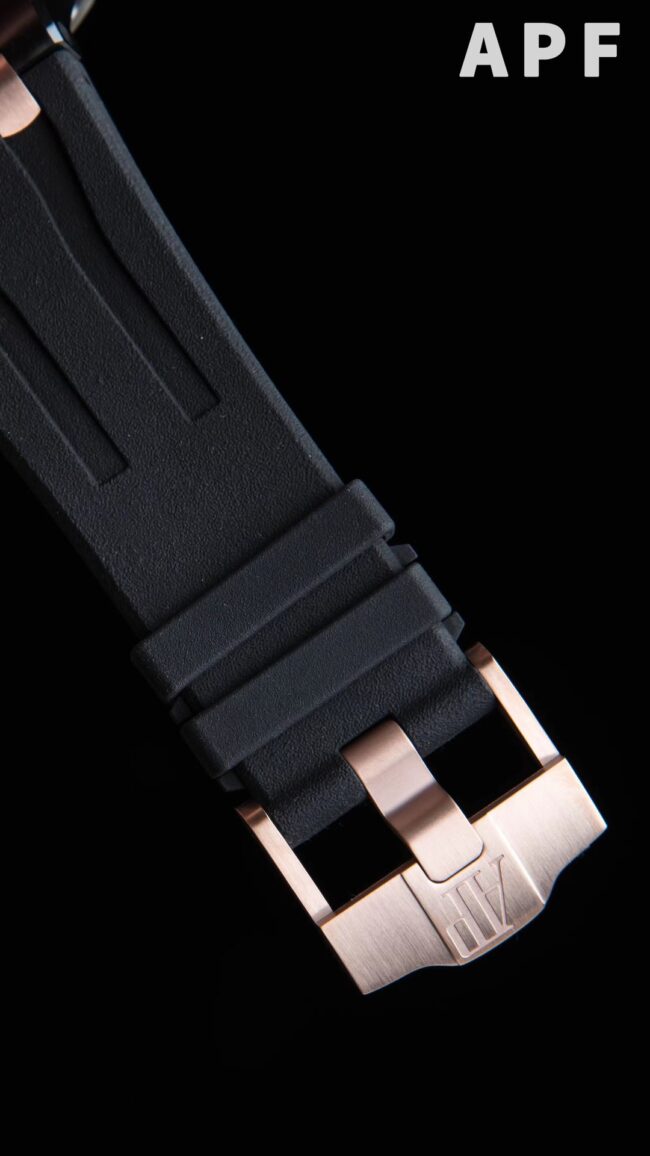 High-quality APFblack dial Audemars PiguetRoyal Oak gray plate offshore 26400 watch from a major manufacturer is the ultimate watch to eliminate fake clasp pictures at a glance