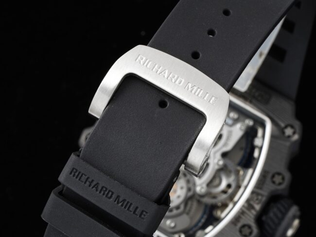 top-tier Richard Mille Skeleton RM 21-01 Aerodynamic Tourbillon Watch - the watch lives up to its name clasp picture