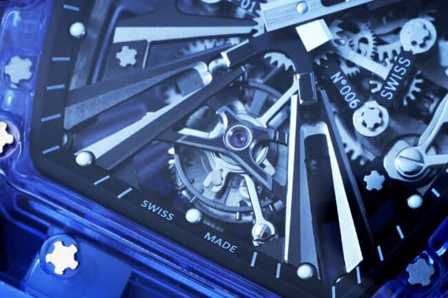 top-tier Richard Mille generation legendary RM12-01 tourbillonsapphire crystal transparent version of extraordinary sports quality detail shots