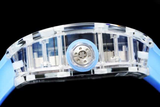 top-tiersuper cloneRichard Mille reproduces the legendary extraordinary sports quality RM12-01tourbillonsapphire crystal transparent version side view