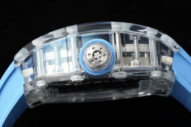 The most exciting Richard Miller tourbillon watch black dialRM Factory's latest masterpiece RM 053-02 polo tourbillon side view