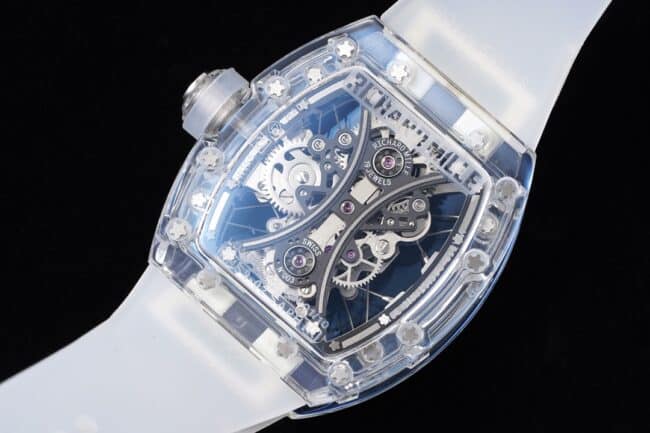 Top collectible Richard Mille white dial shocking arrival RM 053-02 Polo Tourbillon latest masterpiece hottest tourbillon watch movement diagram