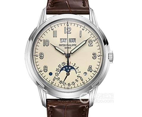 GR Factory Complications Patek Philippe collectible watches Luminous Opaline Plate Moon Phase Belt Model 5320G-001