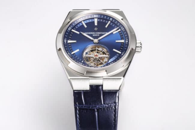 Top-tier imitation BBR Vacheron Constantin Overseas Tourbillon, peak aesthetics, king of steel watches, blue dial, detailed pictures.