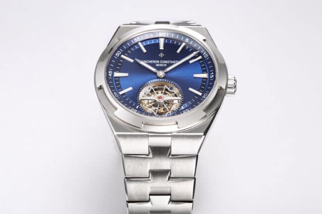 Big factory high-quality BBR2022 new model released Vacheron Constantin blue dial, the king of steel watches with peak appearance, travels all over the world tourbillondetail shots