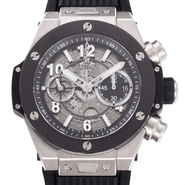 top-tier replicaZFHublot watch big bang series black dialtop-tier artifact new customized Hublot exclusive front view