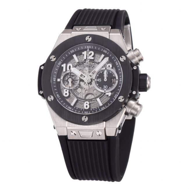 top-tier replicaZFHublot watch big bang series black dialtop-tier artifact new customized Hublot exclusive front view